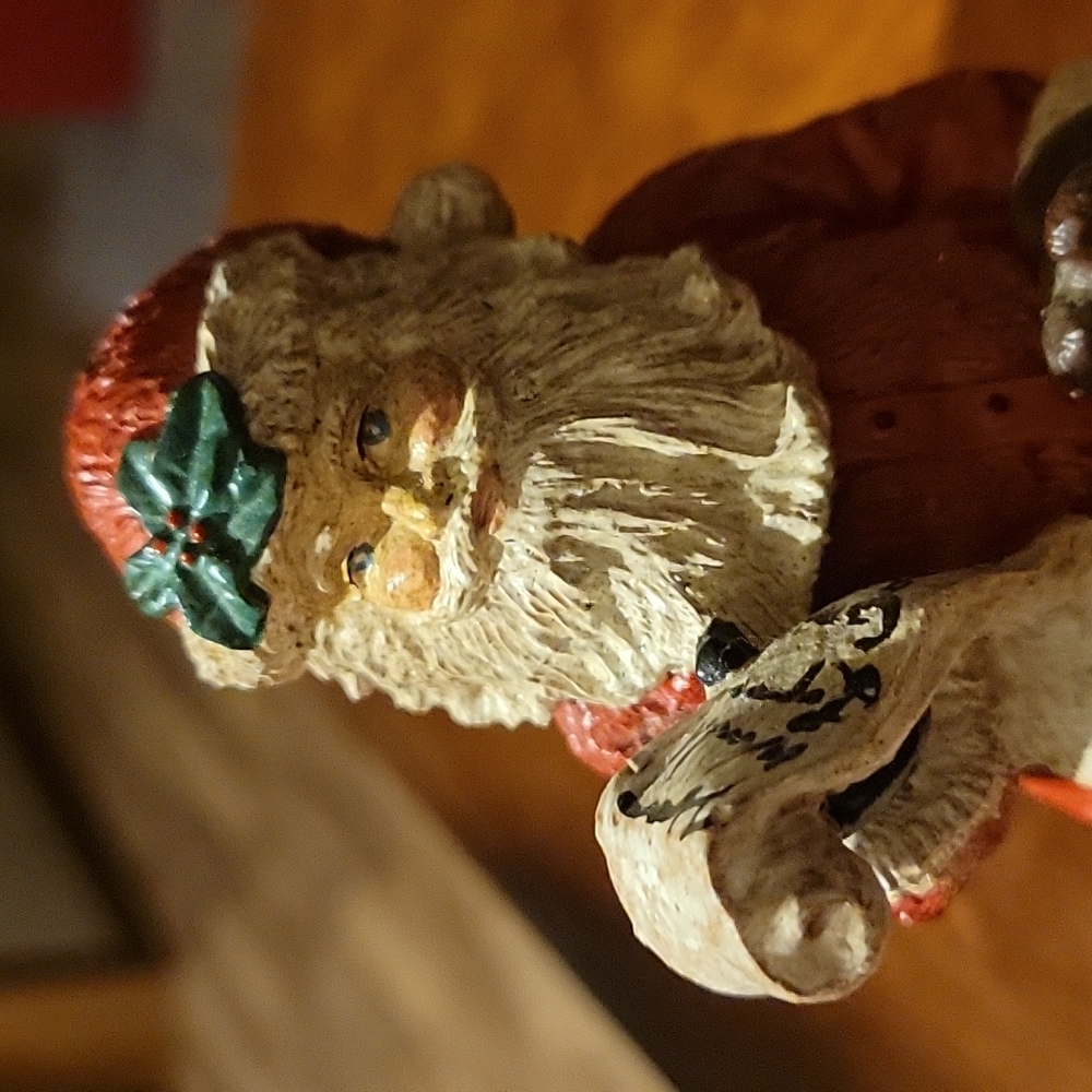 Vtg 1991 Stamped Santa Claus Christmas Story Good & Naughty List Statue Figurine - Picture 7 of 8